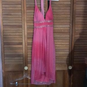 Pink halter dress